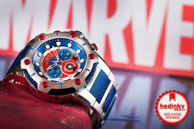 Invicta Marvel Men Quartz 52mm Chronograph 27965 Captain America Limited Edition 4000pcs