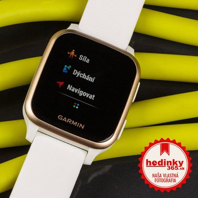 Garmin Venu Sq, LightGold/White Band