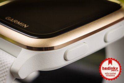 Garmin Venu Sq, LightGold/White Band