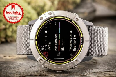 Garmin Enduro Solar, Steel/Gray UltraFit Nylon Strap