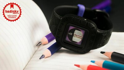 Plastový remienok Garmin (pre Vívofit junior 3), čierny, Marvel, Black Panther, 010-12666-40