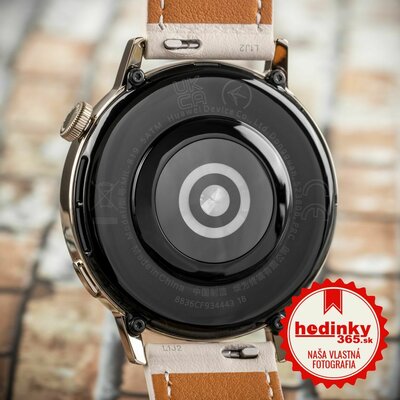 Huawei Watch GT 3 42 mm Elegant Light Gold/White Leather Strap