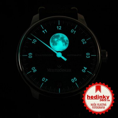 MeisterSinger Stratoscope Automatic Moonphase Date ST982_SVSL02