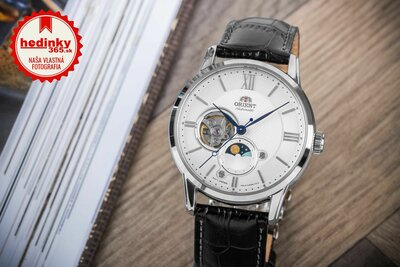 Orient Classic Sun and Moon Open Heart Automatic RA-AS0011S30B
