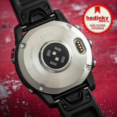 Garmin Epix 2 Glass, Silver / Gray Silicone Band