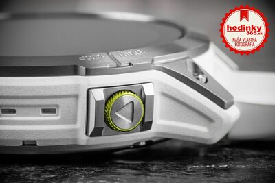 Garmin Epix 2 Sapphire, Titan / White Silicone Band