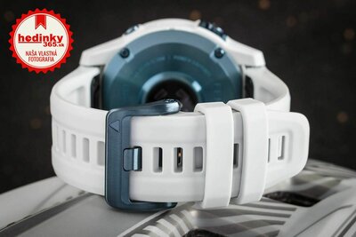 Garmin Fenix 7 Sapphire Solar Blue DLC Titanium / White Band