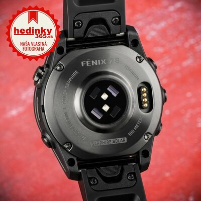 Garmin Fenix 7S Sapphire Solar Grey DLC Titanium / Black Band