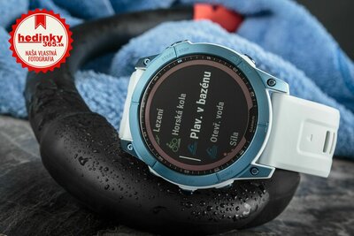 Garmin Fenix 7X Sapphire Solar Blue DLC Titanium / White Band