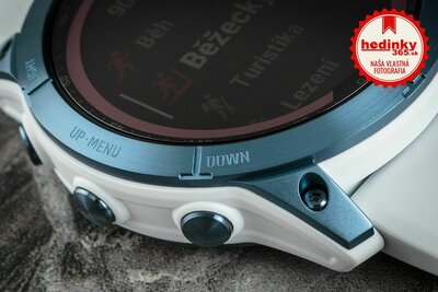 Garmin Fenix 7X Sapphire Solar Blue DLC Titanium / White Band