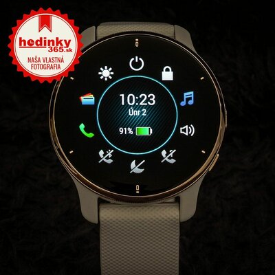 Garmin Venu 2 Plus Cream Gold / White Band