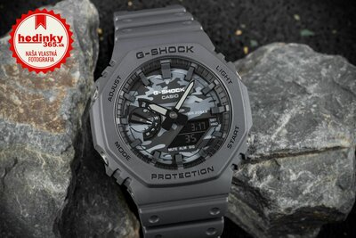 Casio G-Shock Original GA-2100CA-8AER Utility Camo Series Carbon Core Guard
