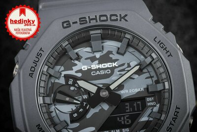 Casio G-Shock Original GA-2100CA-8AER Utility Camo Series Carbon Core Guard