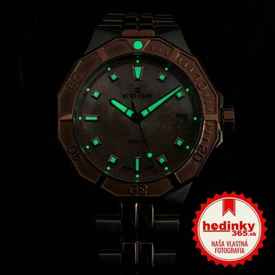 Edox Sport Delfin Diver Date Lady 53020-357rm-ror