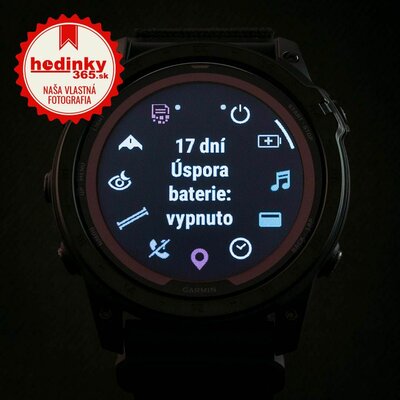 Garmin Tactix 7 Pro Solar Sapphire Black Nylon Band (+ náhradný remienok)