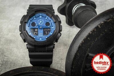 Casio G-Shock Original GA-100BP-1AER Blue Paisley Series