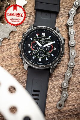 Silikónový remienok Ricardo 26mm (pro Garmin Fenix 8/7X/6X (51mm), Tactix aj.), čierny, QuickFit