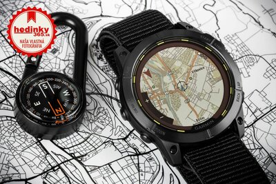 Garmin Enduro 2 Carbon Gray DLC Titanium / Black UltraFit Nylon Strap (+ náhradný silikónový remienok)