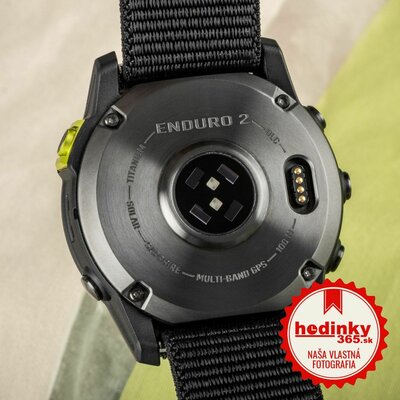 Garmin Enduro 2 Carbon Gray DLC Titanium / Black UltraFit Nylon Strap (+ náhradný silikónový remienok)