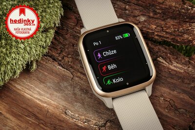 Garmin Venu Sq 2 Music, Cream Gold / Grey Band