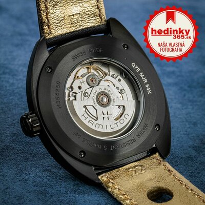 Hamilton American Classic Pan Europ Black & Gold Automatic H35425730 + NATO strap