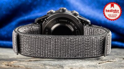 Nylonový popruh Ricardo 20mm (pro Garmin Fenix 8/7S/6S (43mm), aj.), šedý, prevliekacie