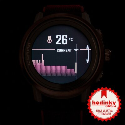 Coros Apex 2 Coral / Nylon Band (rozbalené)