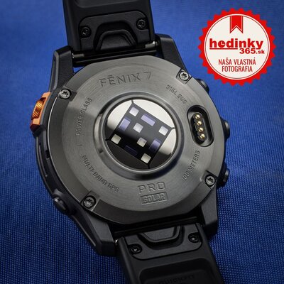 (SK) Garmin Fenix 7 Pro Solar, Slate Gray Stainless Steel, Black Band