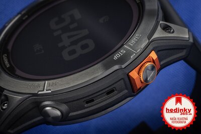 (SK) Garmin Fenix 7 Pro Solar, Slate Gray Stainless Steel, Black Band