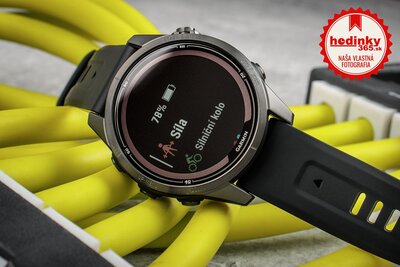 (SK) Garmin Fenix 7S Pro Sapphire Solar Gray DLC Titanium / Black Silicone Band