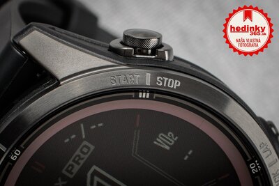 (SK) Garmin Fenix 7S Pro Sapphire Solar Gray DLC Titanium / Black Silicone Band