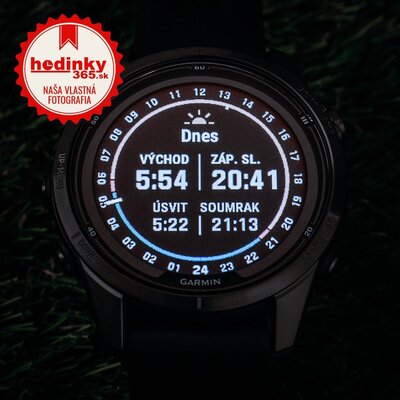 (SK) Garmin Fenix 7S Pro Sapphire Solar Gray DLC Titanium / Black Silicone Band