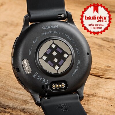 Garmin Venu 3 Slate / Black, Black Leather Band