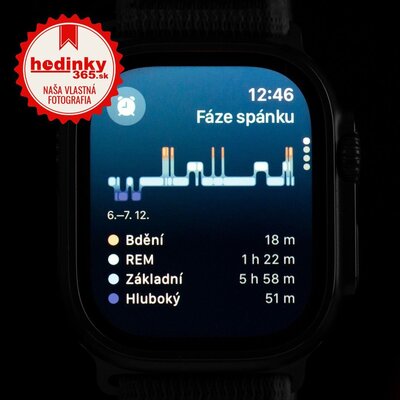 Apple Watch Ultra 2 GPS + Cellular, 49mm Titanium Case / Green/Grey Trail Loop-S/M