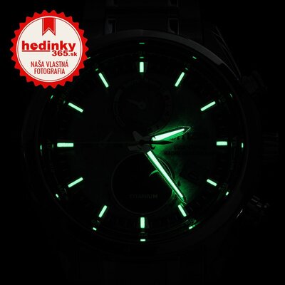 Citizen Športový Eco-Drive rádiom riadený Tsuki-yomi Moonphase Super Titanium BY1010-81H