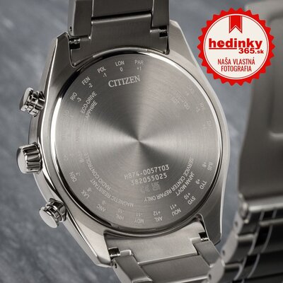 Citizen Športový Eco-Drive Rádiom riadený Tsuki-yomi Moonphase Super Titanium BY1010-81L