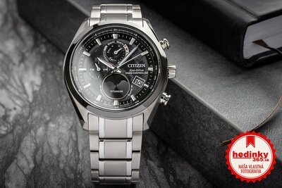Citizen Športový Eco-Drive rádiom riadený Tsuki-yomi Moonphase Super Titanium BY1018-80E