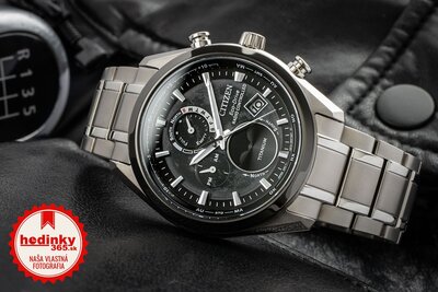 Citizen Športový Eco-Drive rádiom riadený Tsuki-yomi Moonphase Super Titanium BY1018-80E
