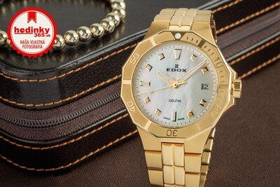 Edox Diver Date Lady Quartz 53020-37jm-nadd
