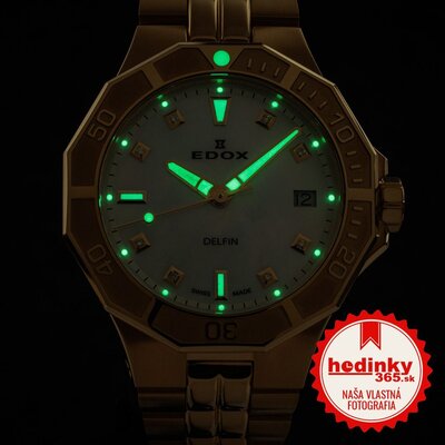 Edox Diver Date Lady Quartz 53020-37jm-nadd