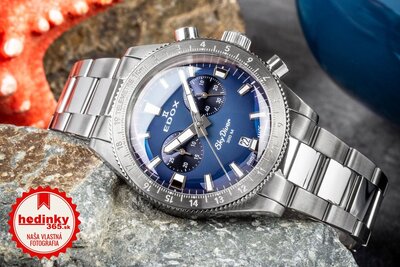 Edox SkyDiver Chronograph Quartz 10116-3-buidn Limited Edition 1000pcs ( + náhradný remienok )