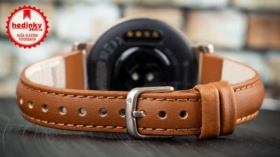 Garmin Lily 2 Classic Cream Gold/Tan Leather Band