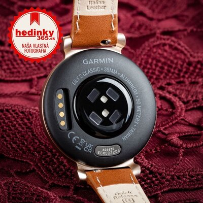 Garmin Lily 2 Classic Cream Gold/Tan Leather Band