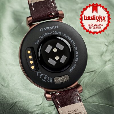 Garmin Lily 2 Classic Dark Bronze / Mulberry Leather Band
