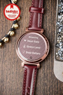 Garmin Lily 2 Classic Dark Bronze / Mulberry Leather Band