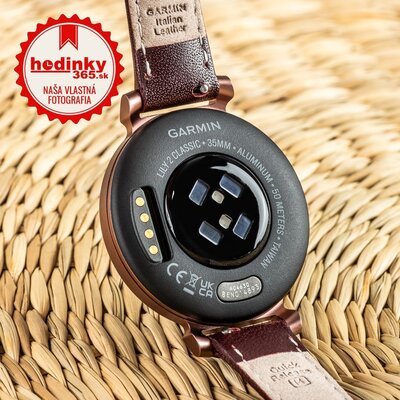 Garmin Lily 2 Classic Dark Bronze / Mulberry Leather Band