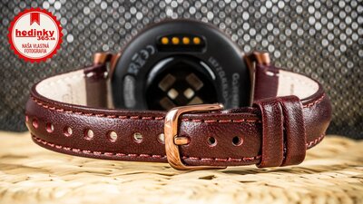 Garmin Lily 2 Classic Dark Bronze / Mulberry Leather Band