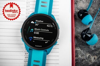 Garmin Forerunner 165 Music, tyrkysová/vodná
