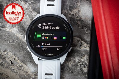 Garmin Forerunner 165, Mist Grey/Whitestone