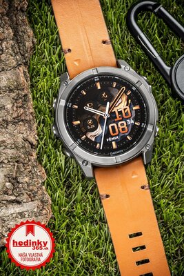 Kožený remienok Ricardo 26mm (pro Garmin Fenix 8/7X/6X (51mm), Tactix aj.), hnedý, QuickFit